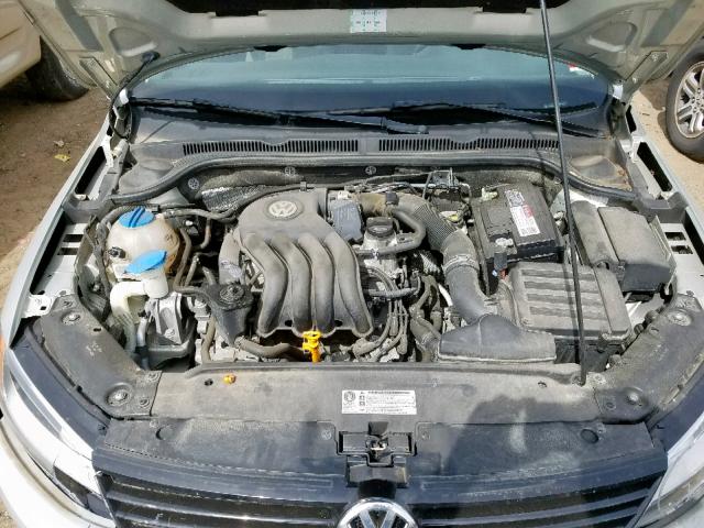 3VW2K7AJ7CM303889 - 2012 VOLKSWAGEN JETTA BASE 银色 照片 7