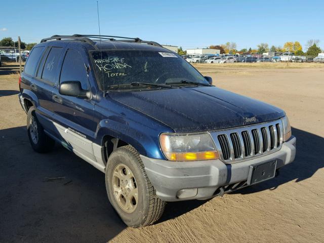 1J4GW48N2YC163533 - 2000 JEEP GRAND CHER BLUE photo 1