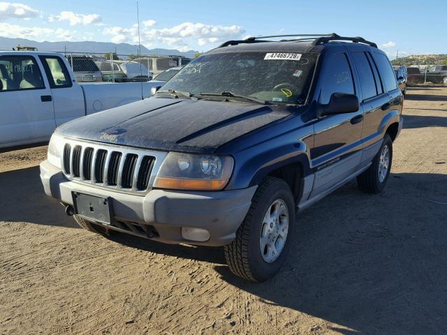 1J4GW48N2YC163533 - 2000 JEEP GRAND CHER BLUE photo 2