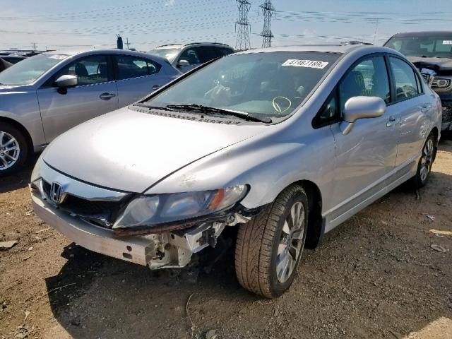 19XFA16999E001445 - 2009 HONDA CIVIC EXL 银色 照片 2