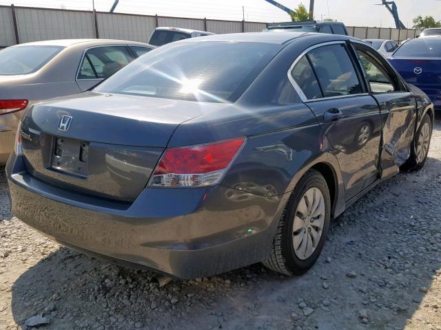 1HGCP2F3XAA063691 - 2010 HONDA ACCORD LX GRAY photo 4