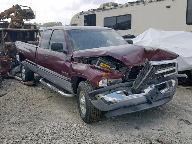 1B7KC236XYJ166673 - 2000 DODGE RAM 2500 MAROON photo 1