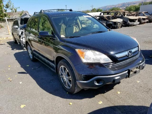 JHLRE48737C079502 - 2007 HONDA CR-V EXL BLACK photo 1