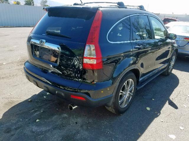 JHLRE48737C079502 - 2007 HONDA CR-V EXL BLACK photo 4