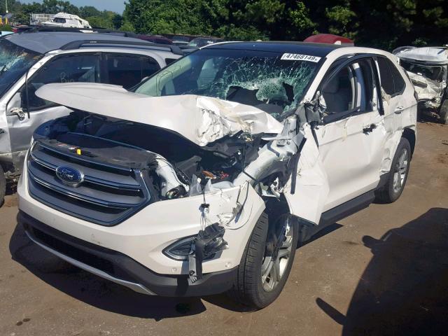 2FMPK3K8XFBB07864 - 2015 FORD EDGE TITAN WHITE photo 2