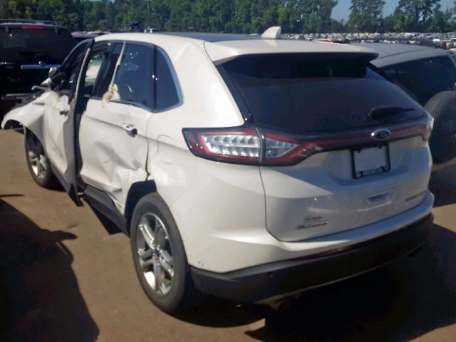 2FMPK3K8XFBB07864 - 2015 FORD EDGE TITAN WHITE photo 3