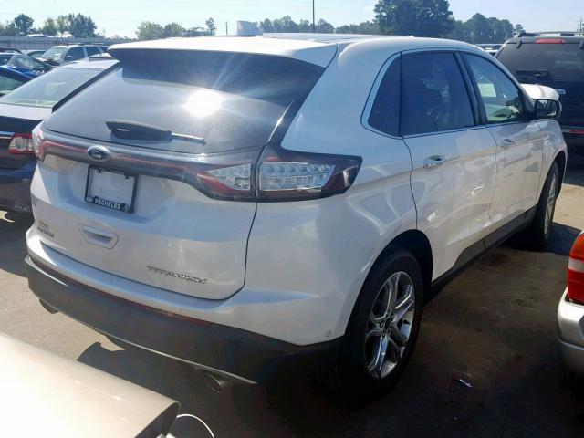 2FMPK3K8XFBB07864 - 2015 FORD EDGE TITAN WHITE photo 4