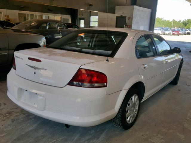 1C3EL46R24N324803 - 2004 CHRYSLER SEBRING LX WHITE photo 4