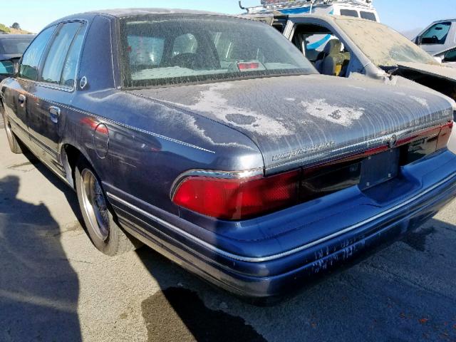 2MELM75WXTX700605 - 1996 MERCURY GRAND MARQ BLUE photo 3