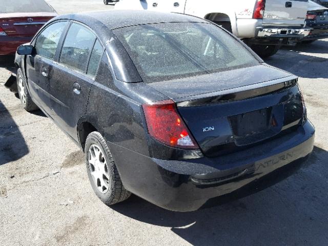 1G8AJ54F35Z142594 - 2005 SATURN ION LEVEL BLACK photo 3