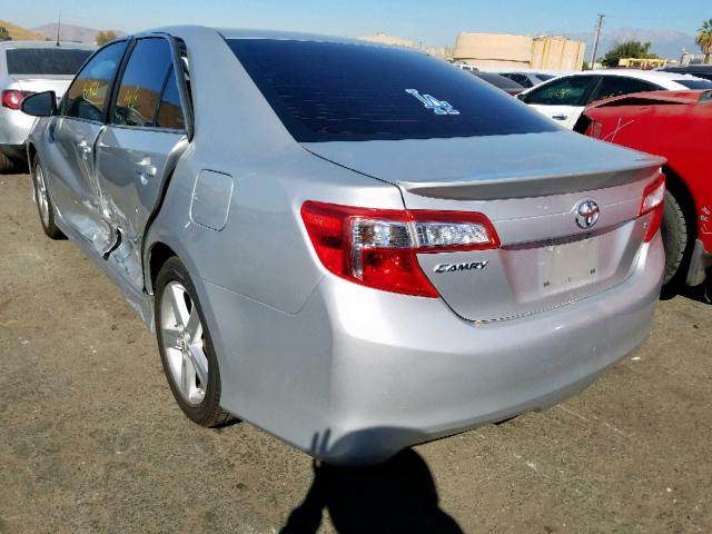 4T1BF1FK3CU050728 - 2012 TOYOTA CAMRY BASE SILVER photo 3
