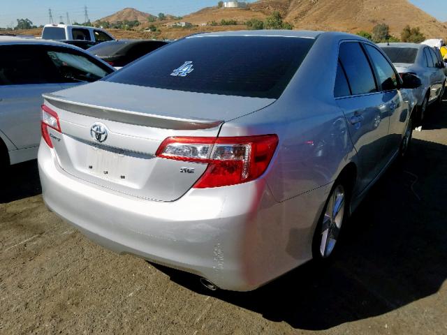 4T1BF1FK3CU050728 - 2012 TOYOTA CAMRY BASE SILVER photo 4