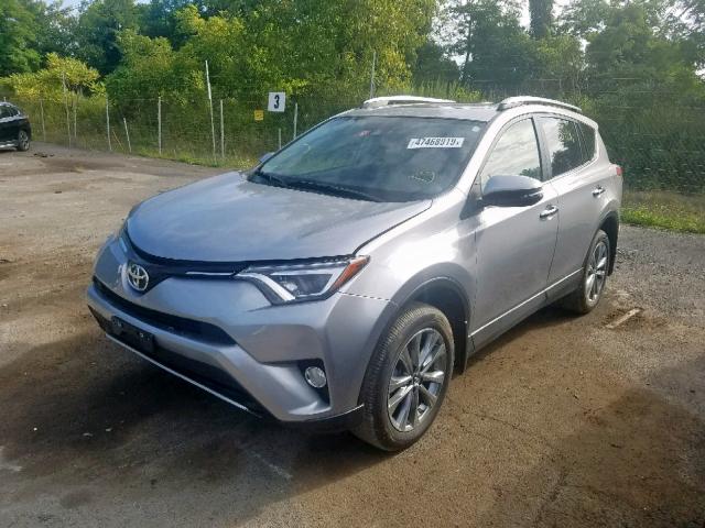 JTMDFREV4JD238615 - 2018 TOYOTA RAV4 LIMIT SILVER photo 2