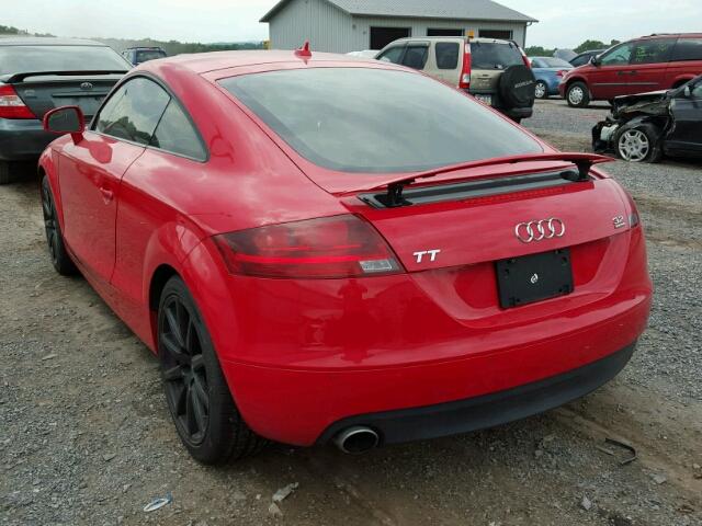 TRUDD38JX81041378 - 2008 AUDI TT 3.2 QUA RED photo 3