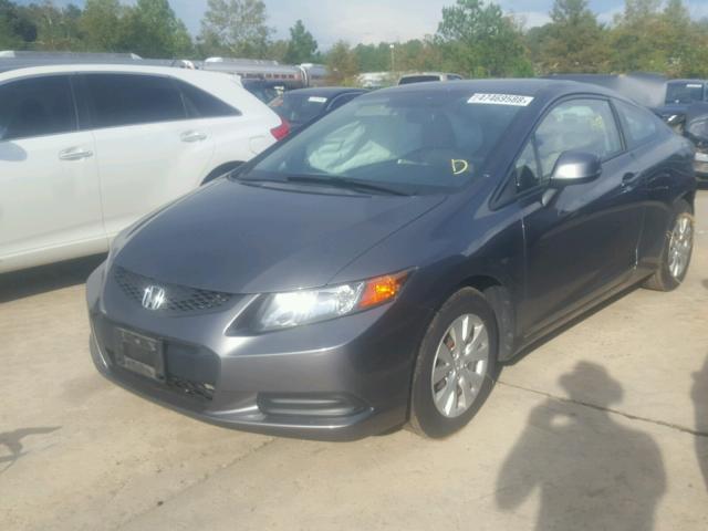 2HGFG3B54CH514452 - 2012 HONDA CIVIC LX GRAY photo 2