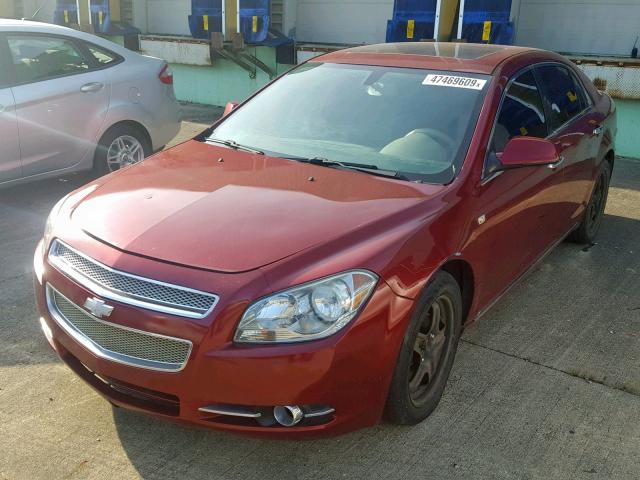 1G1ZK57738F176382 - 2008 CHEVROLET MALIBU LTZ მუქწითელი ფოტო 2