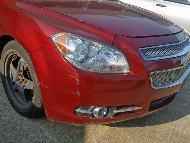 1G1ZK57738F176382 - 2008 CHEVROLET MALIBU LTZ მუქწითელი ფოტო 9