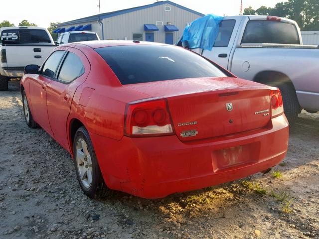 2B3KA33V49H595976 - 2009 DODGE CHARGER SX RED photo 3