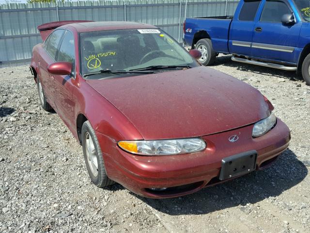 1G3NL52E11C155174 - 2001 OLDSMOBILE ALERO GL MAROON photo 1