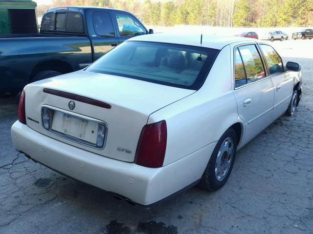 1G6KE57Y51U147110 - 2001 CADILLAC DEVILLE DH WHITE photo 4