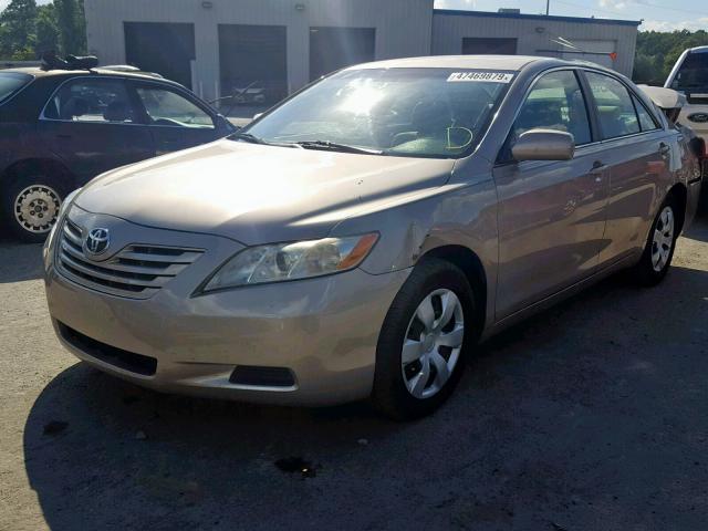 4T1BE46K19U907576 - 2009 TOYOTA CAMRY BASE GOLD photo 2