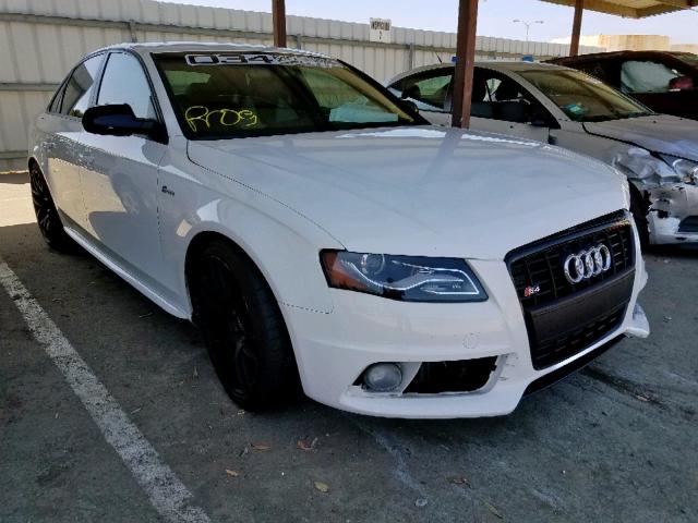 WAUKGAFL1CA089374 - 2012 AUDI S4 PRESTIG WHITE photo 1