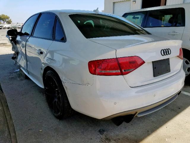 WAUKGAFL1CA089374 - 2012 AUDI S4 PRESTIG WHITE photo 3