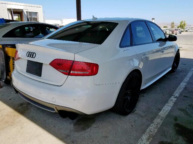 WAUKGAFL1CA089374 - 2012 AUDI S4 PRESTIG WHITE photo 4