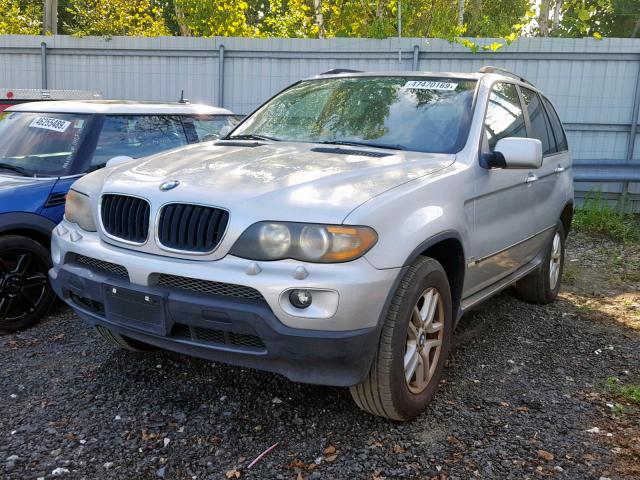 5UXFA13524LU21824 - 2004 BMW X5 3.0I SILVER photo 2