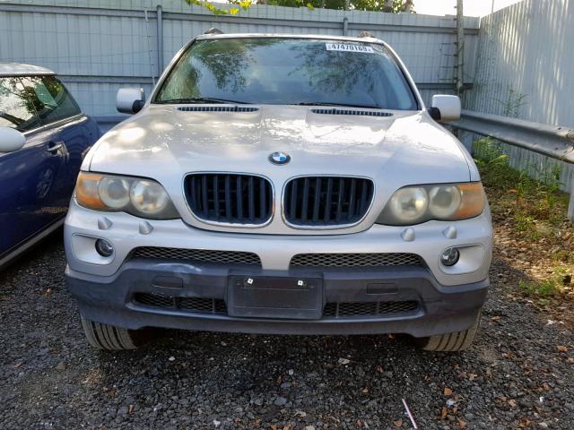 5UXFA13524LU21824 - 2004 BMW X5 3.0I SILVER photo 9