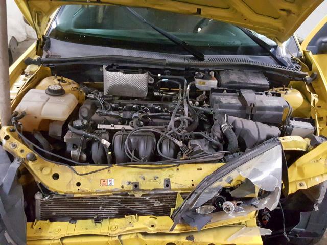 1FAFP37N27W124289 - 2007 FORD FOCUS ZX5 YELLOW photo 7