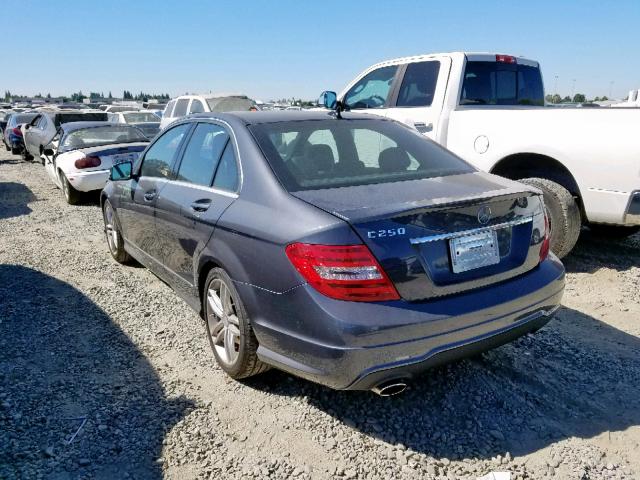 WDDGF4HB3DR296309 - 2013 MERCEDES-BENZ C 250 SILVER photo 3