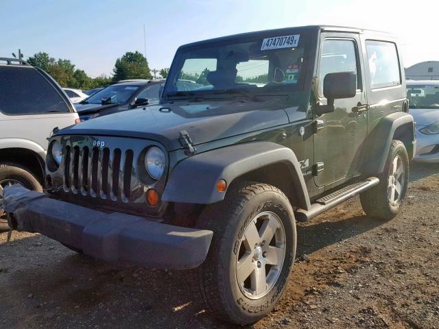 1J4FA24157L169987 - 2007 JEEP WRANGLER X GREEN photo 2