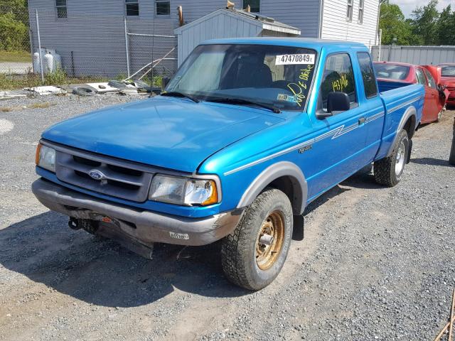 1FTCR15X5TTA42830 - 1996 FORD RANGER SUP BLUE photo 2