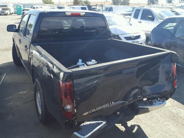 1GCCS136158269260 - 2005 CHEVROLET COLORADO BLACK photo 3