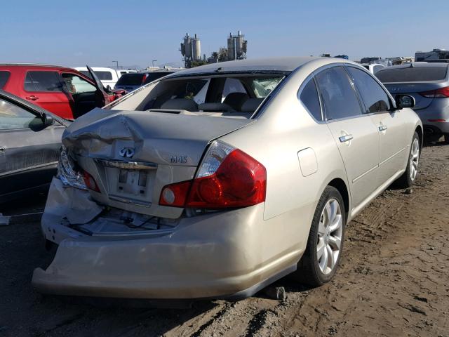 JNKBY01E77M402546 - 2007 INFINITI M45 BASE GOLD photo 4