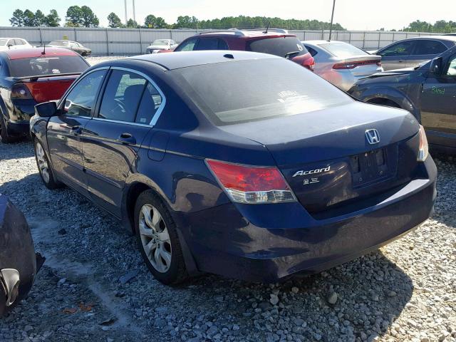 1HGCP25838A140831 - 2008 HONDA ACCORD EXL BLUE photo 3