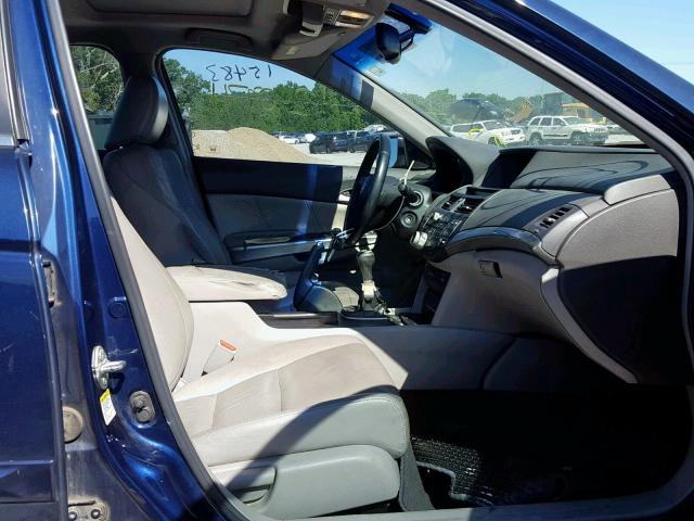 1HGCP25838A140831 - 2008 HONDA ACCORD EXL BLUE photo 5