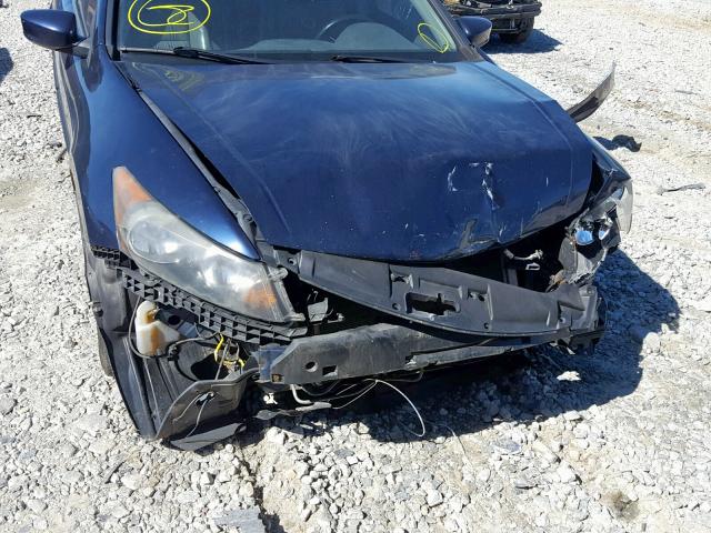 1HGCP25838A140831 - 2008 HONDA ACCORD EXL BLUE photo 9