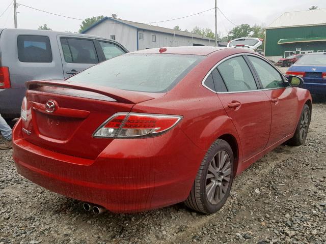 1YVHP82A895M41646 - 2009 MAZDA MAZDA6 RED photo 4