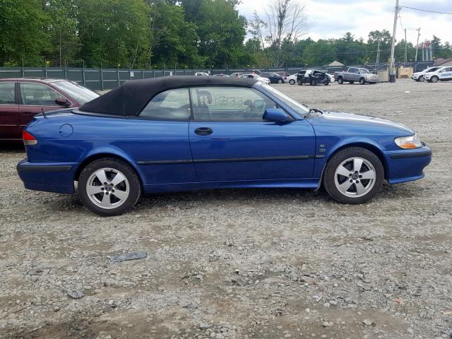 YS3DF75K027012610 - 2002 SAAB 9-3 SE BLUE photo 9