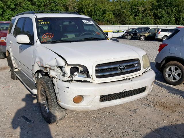 5TDBT48A33S172223 - 2003 TOYOTA SEQUOIA LI WHITE photo 10