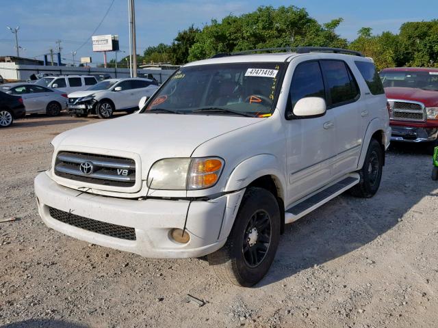 5TDBT48A33S172223 - 2003 TOYOTA SEQUOIA LI WHITE photo 2