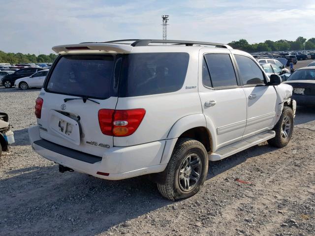 5TDBT48A33S172223 - 2003 TOYOTA SEQUOIA LI WHITE photo 4