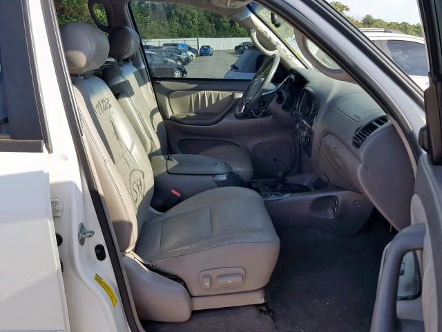 5TDBT48A33S172223 - 2003 TOYOTA SEQUOIA LI WHITE photo 5