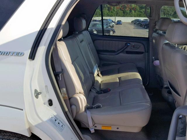 5TDBT48A33S172223 - 2003 TOYOTA SEQUOIA LI WHITE photo 6