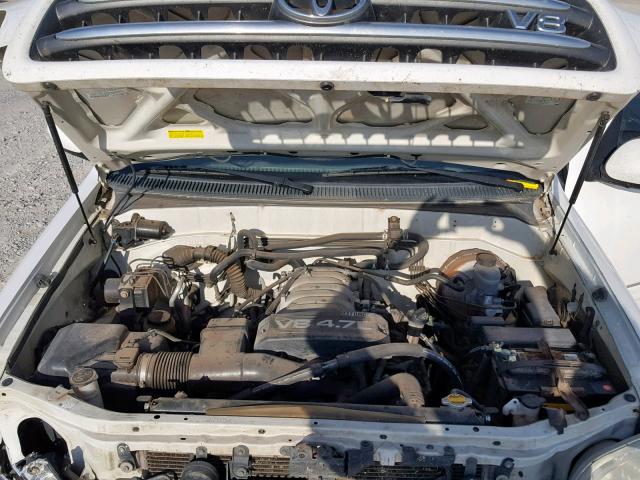 5TDBT48A33S172223 - 2003 TOYOTA SEQUOIA LI WHITE photo 7