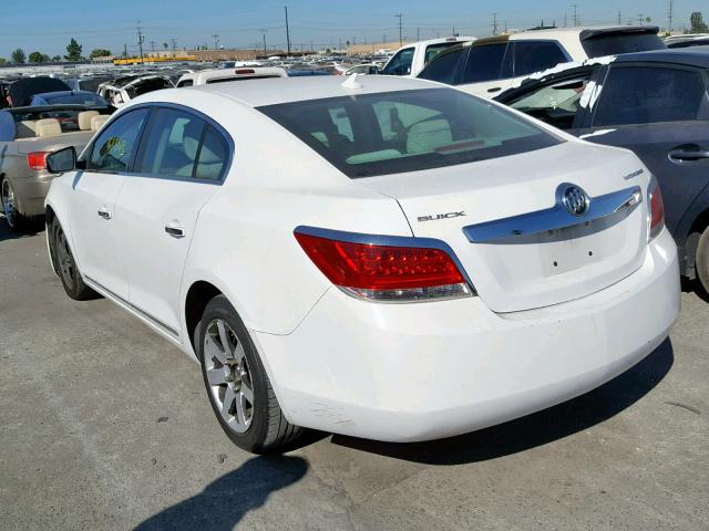 1G4GB5EG4AF147377 - 2010 BUICK LACROSSE C WHITE photo 3