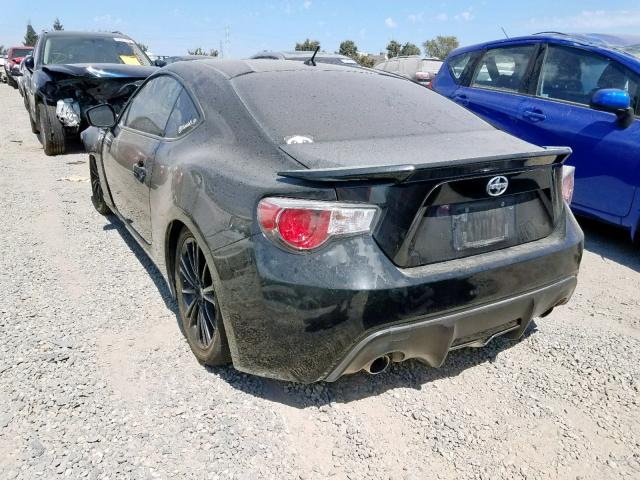 JF1ZNAA1XD1729747 - 2013 TOYOTA SCION FR-S BLACK photo 3