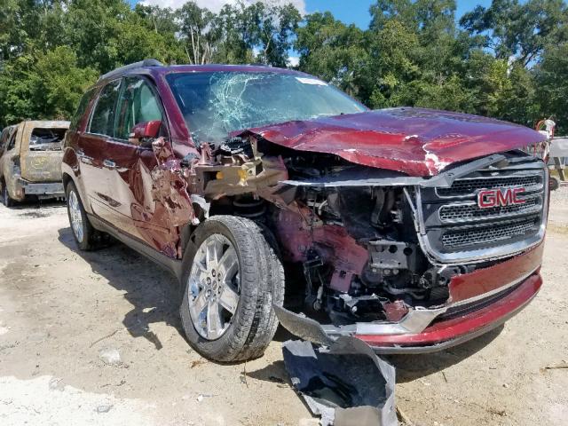 1GKKRSKD4HJ113017 - 2017 GMC ACADIA LIM BURGUNDY photo 1